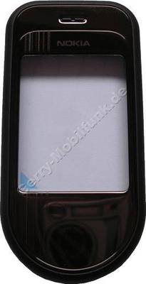 Oberschale Display original Nokia 7370 dunkel A-Cover mit Displayscheibe, Displayglas