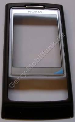 Oberschale mit Displayscheibe Nokia 6270 mocca braun, Cover Schieber mit Scheibe