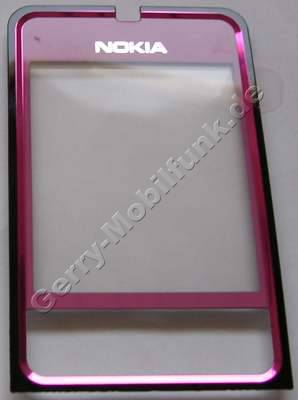 Oberschale pink Display Nokia 3250 original A-Cover mit Displayscheibe