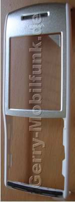 Oberschale wei Nokia E50 original A-Cover mit Ein/Aus Tastenmatte, Einschaleknopf