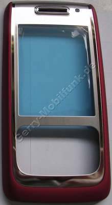 Oberschale rot Nokia E65 original A-Cover mit Displayscheibe