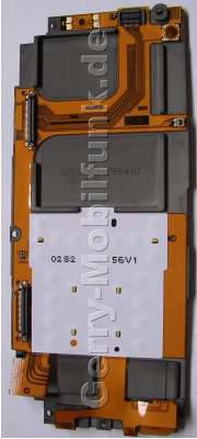 Rahmen,Trger mit Flexkabel Nokia E90 original Chassis mit Tastaturfolie, Flachbandkabel, Einschalter und vorderer Kamera