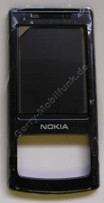 Slide Oberschale schwarz Original Nokia 6500 Slide A-Cover mit Lautsprecher incl. Displayscheibe