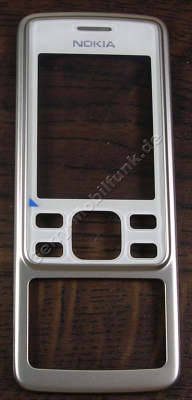 Oberschale weiss Nokia 6301 original, A-Cover mit Displayscheibe, white