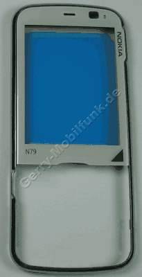 Oberschale weiss Nokia N79 original A-Cover weiss incl. Displayscheibe, Glas, Fenster