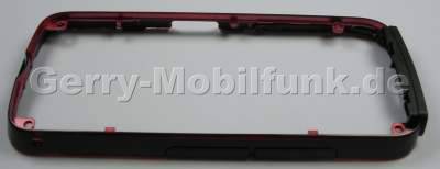 Mittelcover red Nokia 5800 XpressMusic original Mittelrahmen rot mit Lautstrketaste und Kamertaste, Speicherkartenabdeckung, Simkartenabdeckung, USB-Abdeckung, Einschalttaste