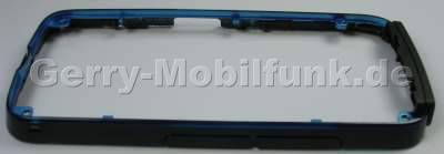 Mittelcover blue Nokia 5800 XpressMusic original Mittelrahmen blau mit Lautstrketaste und Kamertaste, Speicherkartenabdeckung, Simkartenabdeckung, USB-Abdeckung, Einschalttaste