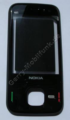 Oberschale Nokia N85 schwarz, original Cover black incl. Hhrertasten und Displayscheibe