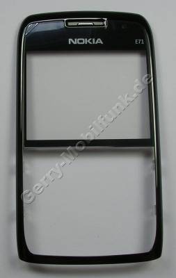 Oberschale black Nokia E71 original A-Cover schwarz incl. Displayscheibe