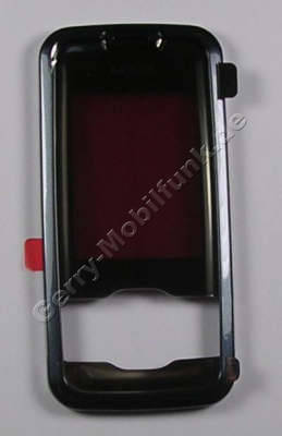 Oberschale gunmetal (red blue) original Nokia 7610 Supernova A-Cover mit Displayscheibe fr rote und blaue Gerte Version, Displayglas