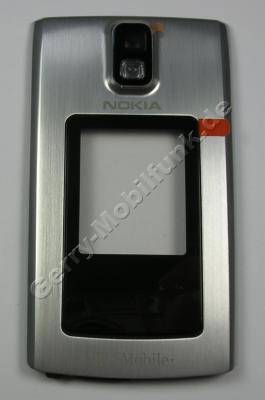 Oberschale Klappe T-Mobile silber Nokia 6650 fold original A-Cover incl. Kamerascheibe,Displayscheibe mit T-Mobile Logo