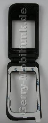Oberschale schwarz groes Display Nokia 7270 Cover incl. Oberschale Tastatur, Gelenkmechanismus, Lautsprecher, Magnet, Displayscheibe groes Display