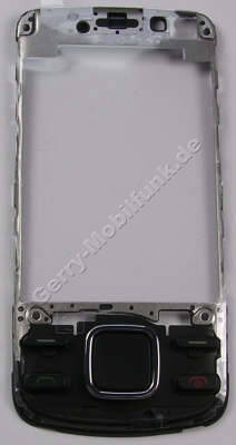 Rahmen Oberschale schwarz Nokia 6600i slide original A-Cover Rahmen black incl. Mentasten und Lautsprecher