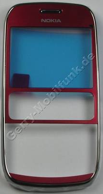 Oberschale rot Nokia Asha 302 original A-Cover mit Displayscheibe plum red