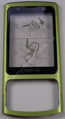 Oberschale lime Nokia 6700 Slide original A-Cover mit Displayscheibe hellgrn