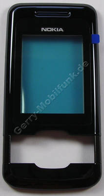 Oberschale schwarz Nokia 7100 Supernova original A-Cover mit Displayscheibe black