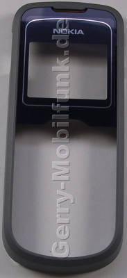 Oberschale grau/blau Nokia 1202 original A-Cover grey/blue mit Displayscheibe