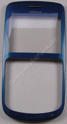 Oberschale blau Nokia C3-00 original A-Cover blue mit Displayscheibe