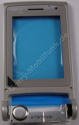Unterschale Klappe weiss Nokia N76 original B-Cover incl. groer Displayscheibe und Schanier ice white