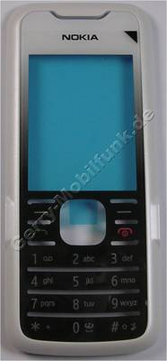 Oberschale weiss Nokia 7210 Supernova original, A-Cover latin white mit Displayscheibe