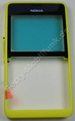 Oberschale gelb Nokia Asha 210 dual Sim original A-Cover yellow