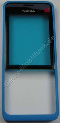Oberschale cyan Nokia 301 DuaSim original A-Cover blau