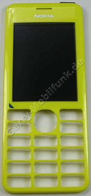 Oberschale gelb Nokia 206 original A-Cover mit Displayscheibe yellow
