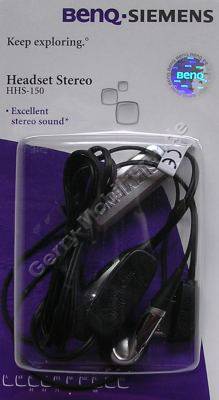 Stereo-Headset BenQ-Siemens EF81 HHS-150 original Benq Stereo Headset mit Rufannahmeknopf für BenQ EF81