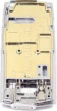 Gehuserckenteil Nokia 8850 (chromteil) mit ffnungsmechanik vom Akkufachdecke