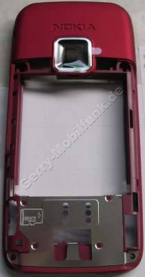 Unterschale rot Nokia E65 original B-Cover Gehusetrger, Gehuserahmen incl. Mikrofon und Ladebuchse