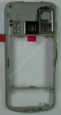 Unterschale, Gehusetrger Nokia 6210 Navigator original C-Cover incl. Kamerascheibe, Abdeckung Speicherkartenschacht, Lautstrke Taste, Blitzlichtglas, Simkartenhalter