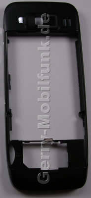 Unterschale schwarz Nokia E52 original Rahmen black, B-Cover incl. Lautsprecher, Seitentasten, Einschalttaste, Einschaltschalter ( Powerkey) Kamerascheibe, Kameralinse