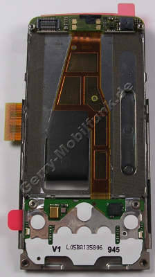 Schiebemechanik schwarz Nokia 6600i slide original Slider Mechanik black incl. flexkabel, Kameramodul, Tastaturplatine Mentasten incl. Mikrofon