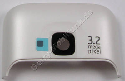 Antennen Abdeckung wei Nokia C5 original D-Cover white hintere Abdeckung vom Gehuse, Antennencover mit Kamerascheibe, Kameralinse