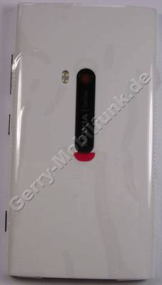 Unterschale, Rckenschale weiss Nokia Lumia 920 original Back-Cover incl. Kamerascheibe, Blitzlicht LED, Capture key ( Seitentaste ) Fototaste, Einschalttaste, Lautstrketaste white Akkufachdeckel, NFC-Antenne