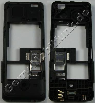 Unterschale, Gehusetrger schwarz Nokia 206 DualSim original D-Cover black