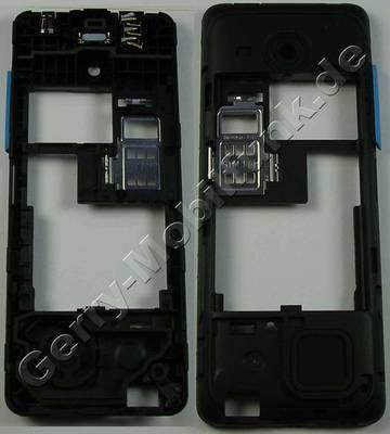 Unterschale, Gehusetrger cyan Nokia 206 DualSim original D-Cover blau