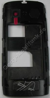 Unterschale, Gehusetrger schwarz Nokia 500 original C-Cover black Kamerascheibe, Freisprechlautsprecher, Ladebuchse, Headsetbuchse