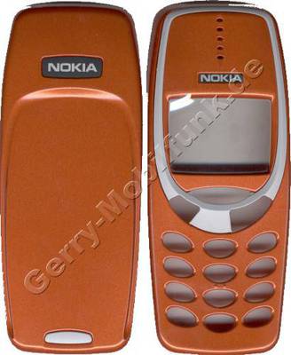 SKR-169 Original Nokia Komplettcover 3310/3330 Vibrant Orange (Oberschale)