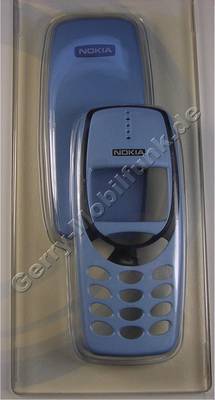 SKR-82 Original Nokia Komplettschale 3310/3330 Polar Blue+ (Cover,Oberschale)