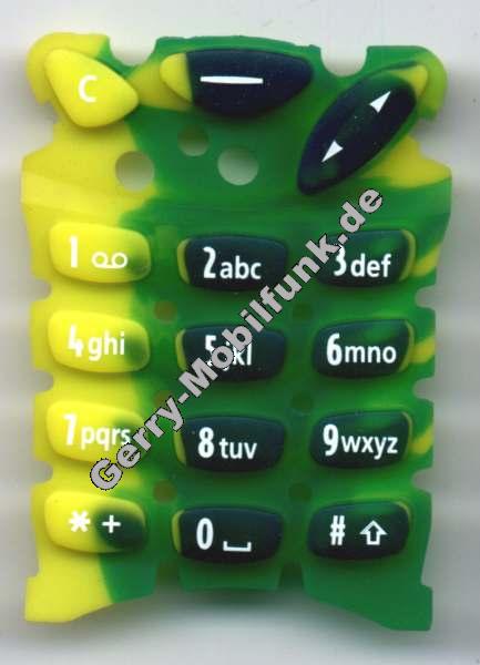 Tastenmatte fr Nokia 3210 gelb/grn