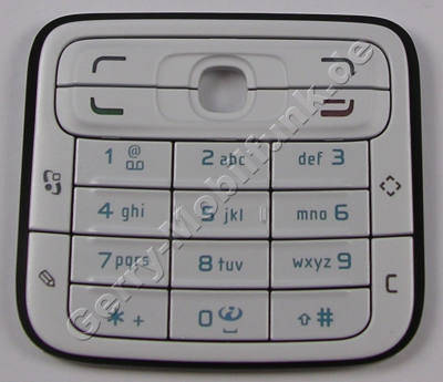Tastenmatte weiss Nokia N73 Tastatur wei cool white 