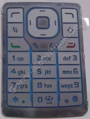 Tastenmatte blau Nokia N76 original Telefon Tastatur