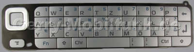 Große Tastenmatte Nokia N810 original Tastaturmatte der Haupttastatur, deutsche Tastenbelegung QWERTZ