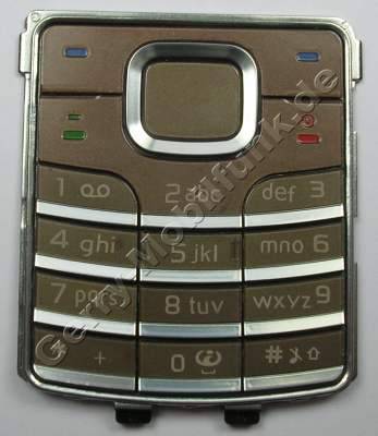 Tastenmatte bronze braun Nokia 6500 Classic original Tastatur