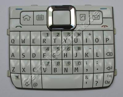 Tastenmatte weiss Nokia E71 original Tastatur englische Tastaturbelegung QWERTY
