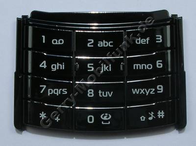 Telefon-Tastenmatte schwarz Original Nokia 6500 Slide Tastatur des Telefons black