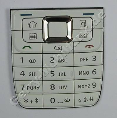 Tastenmatte weiss Nokia E51 original Tastatur, wei, white
