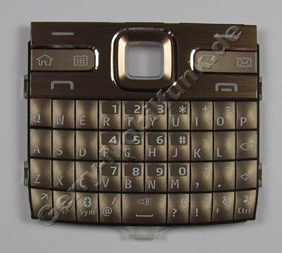Tastenmatte brown Nokia E72 original Tastatur braun mit englischer Tastaturbelegung QWERTY