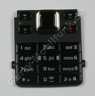 Tastenmatte schwarz Nokia 6300 original Tastatur all black